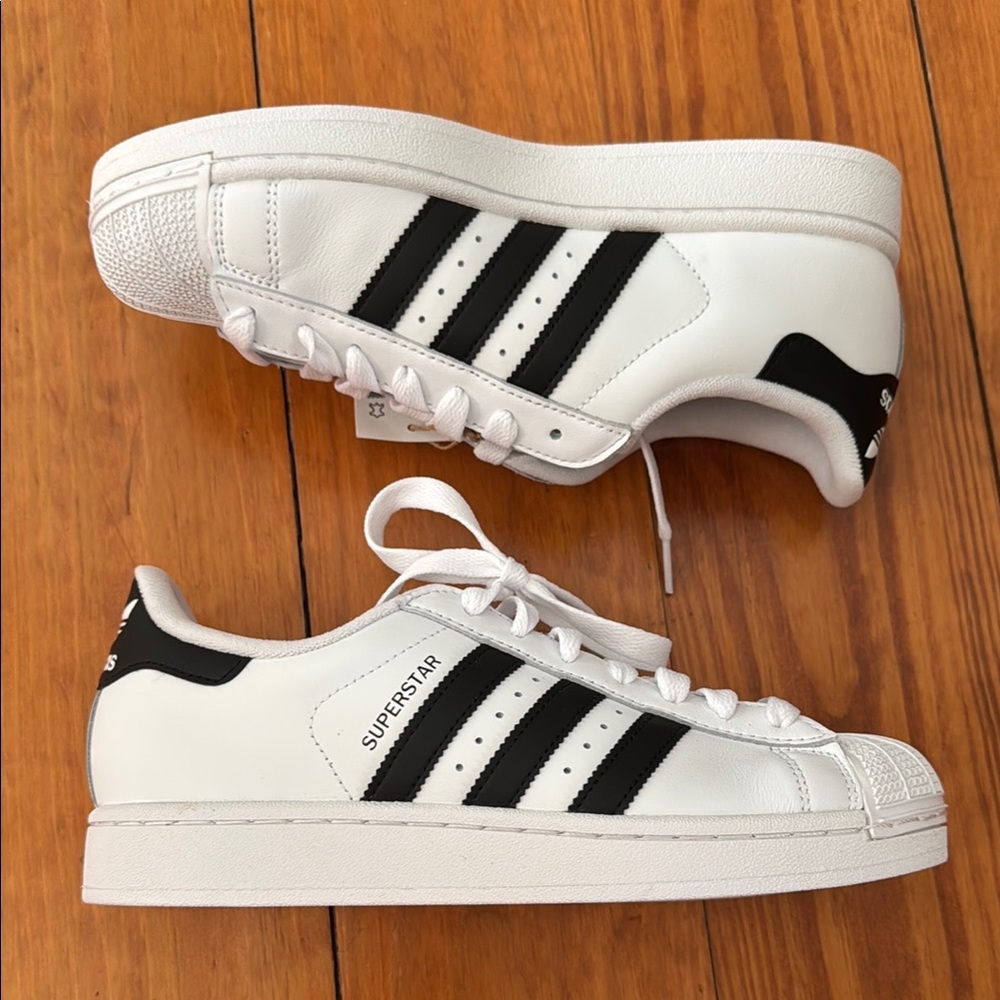 Adidas Women's Superstar Sneakers - White and Black NEW